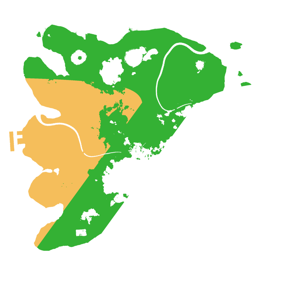 Biome Rust Map: Procedural Map, Size: 3000, Seed: 107628340