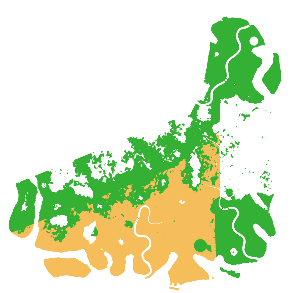 Biome Rust Map: Procedural Map, Size: 6000, Seed: 6569