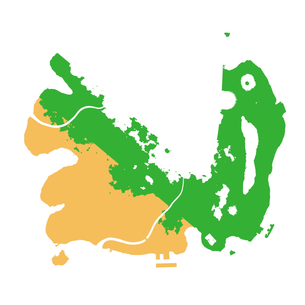 Biome Rust Map: Procedural Map, Size: 3000, Seed: 961237