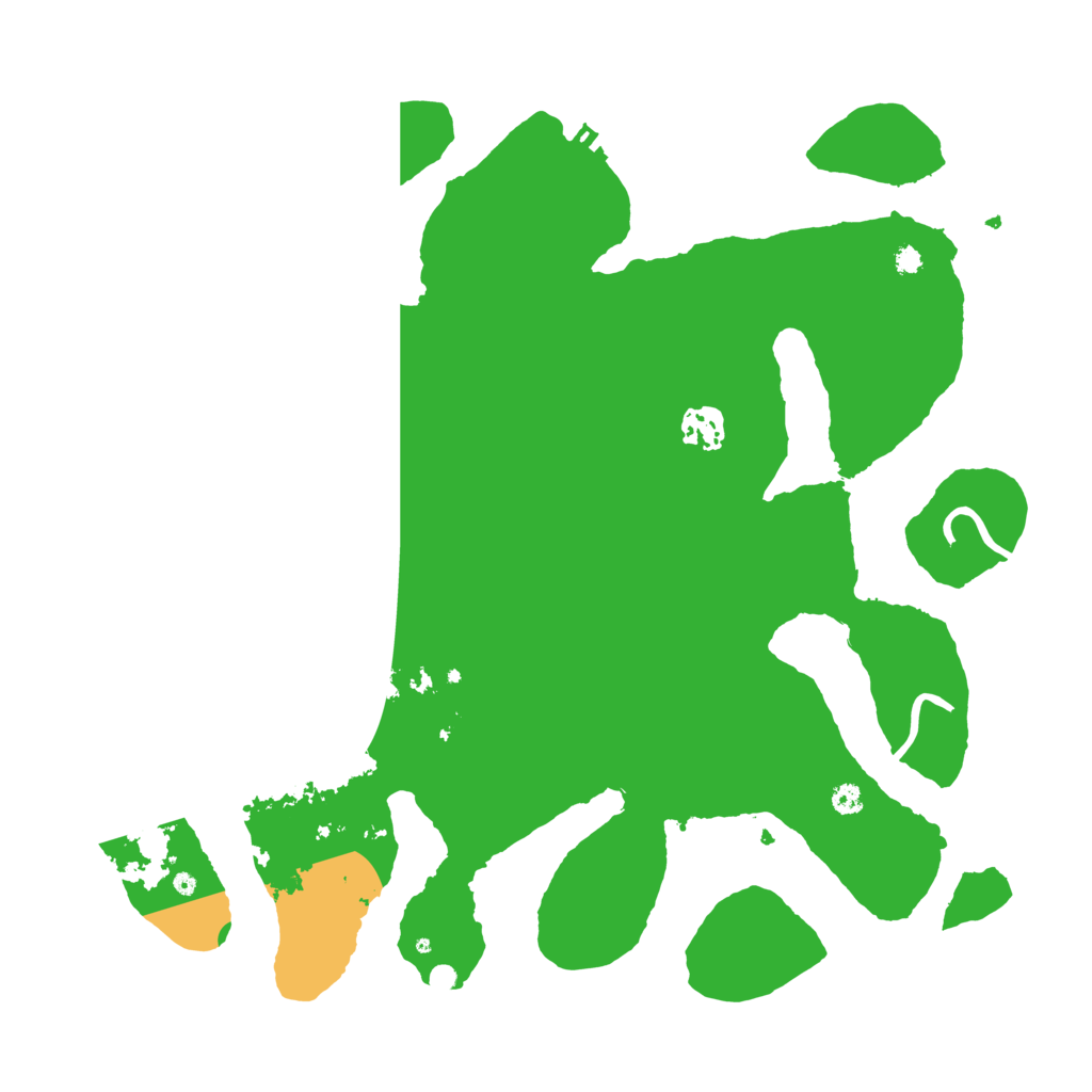 Biome Rust Map: Procedural Map, Size: 3600, Seed: 16466