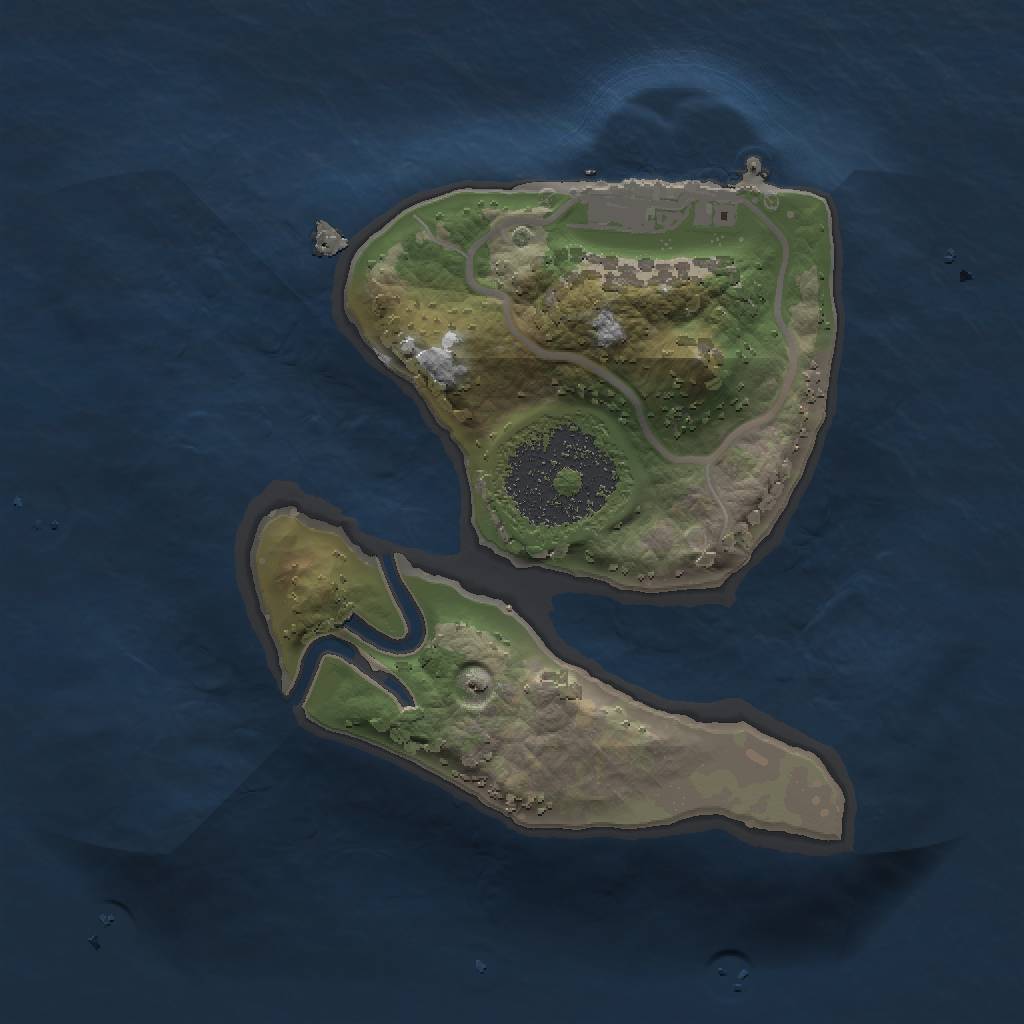 Rust Map: Procedural Map, Size: 1497, Seed: 22210, 5 Monuments