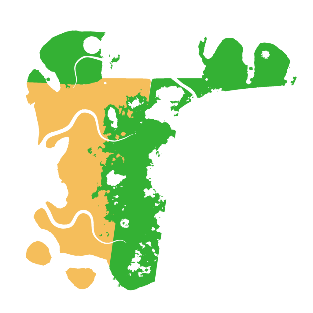 Biome Rust Map: Procedural Map, Size: 3500, Seed: 1444