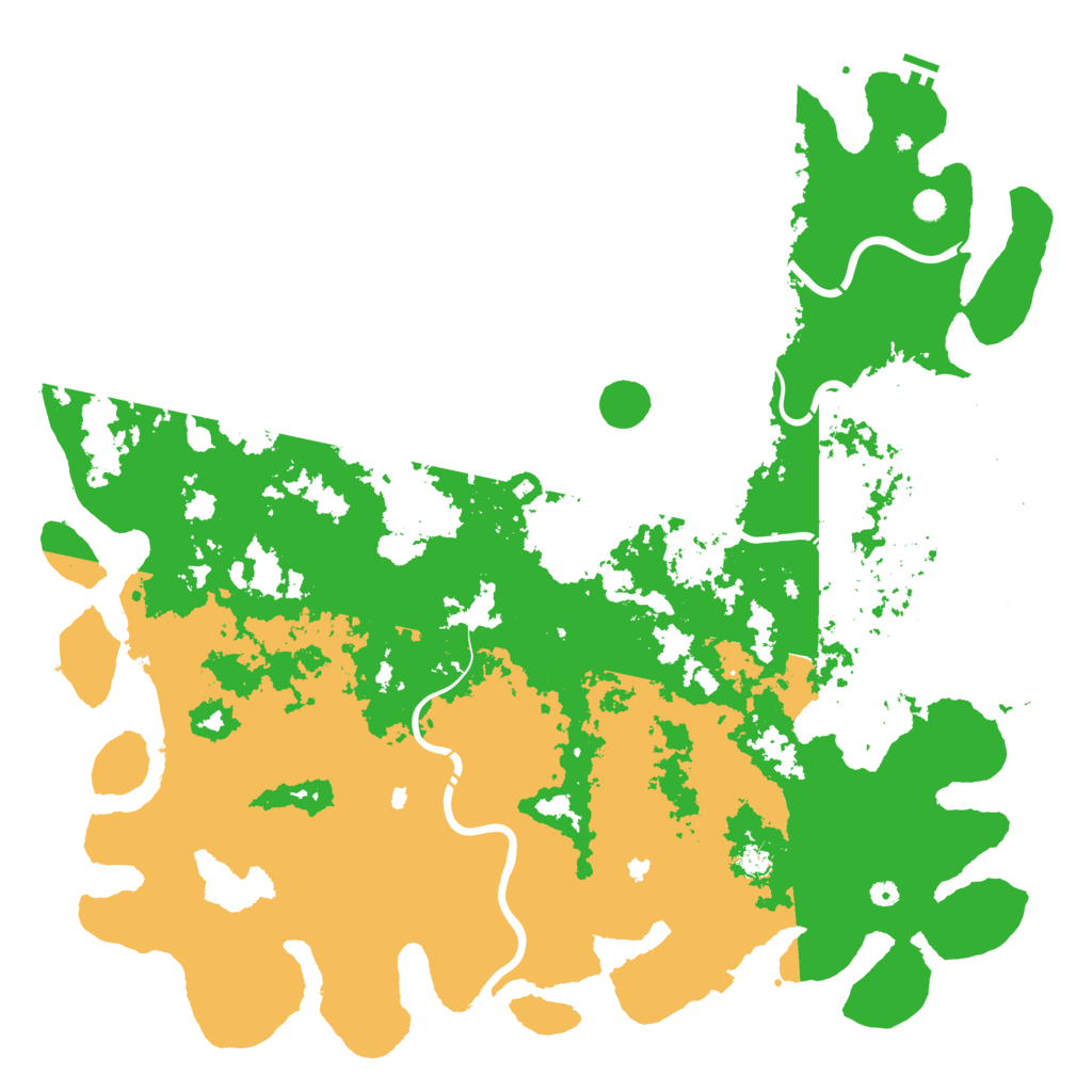 Biome Rust Map: Procedural Map, Size: 6000, Seed: 593197