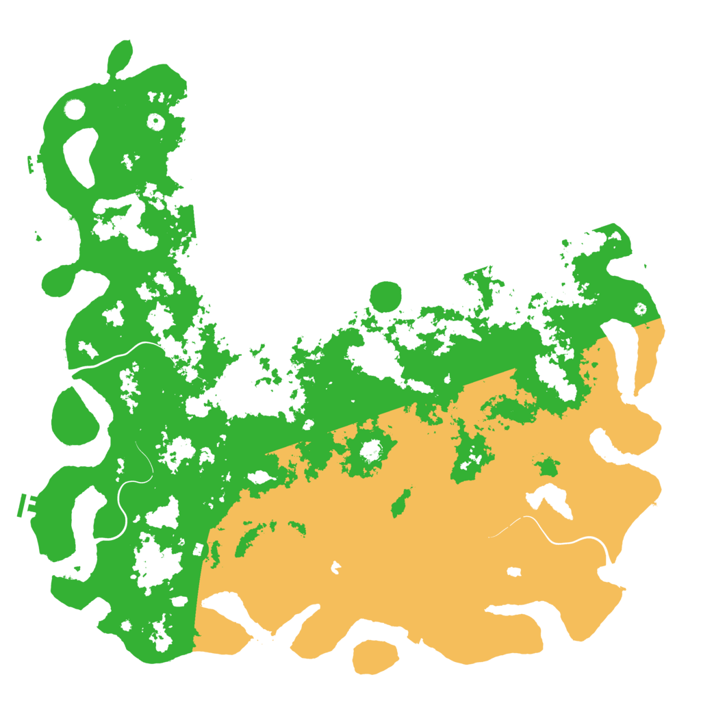 Biome Rust Map: Procedural Map, Size: 6000, Seed: 8051212