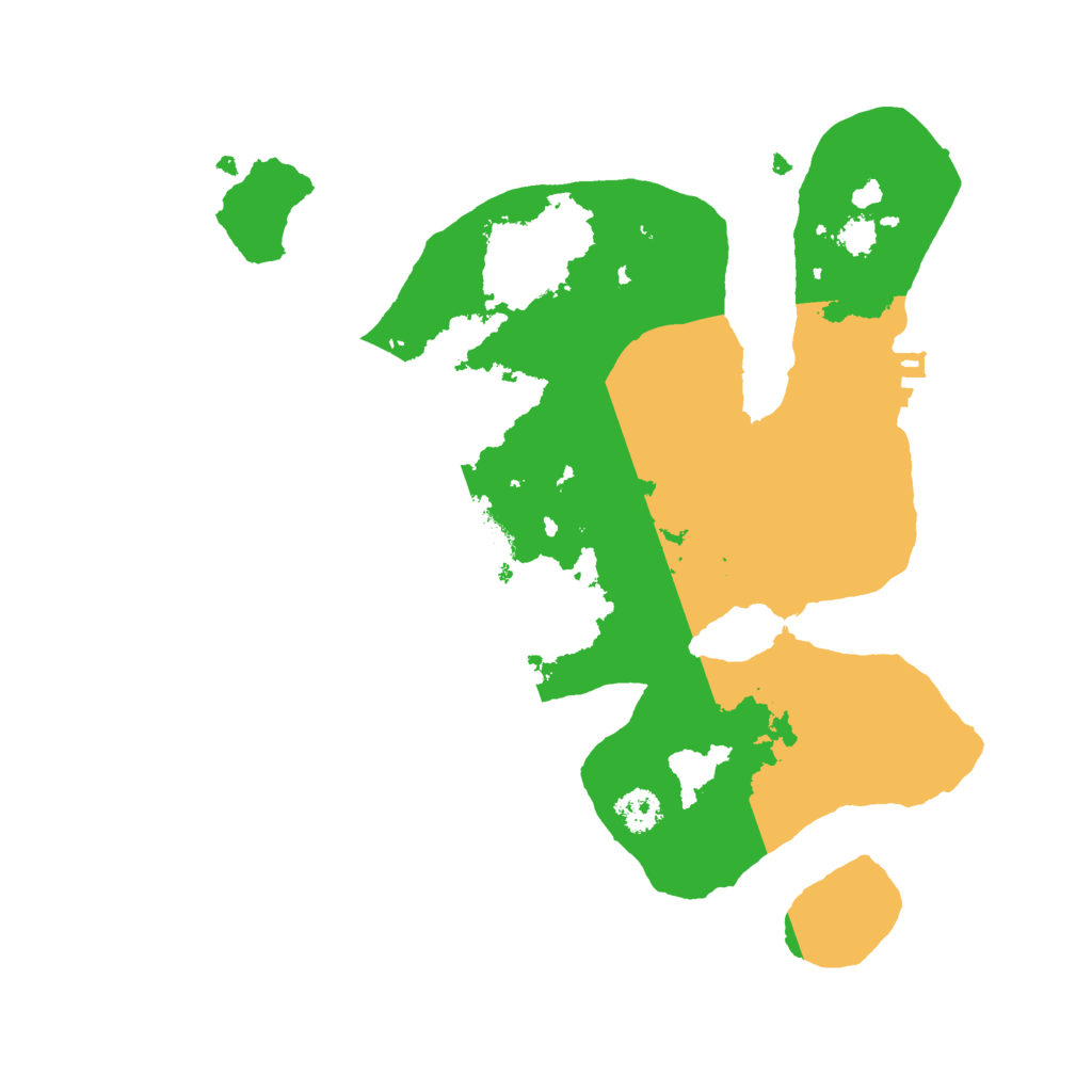 Biome Rust Map: Procedural Map, Size: 2600, Seed: 6764