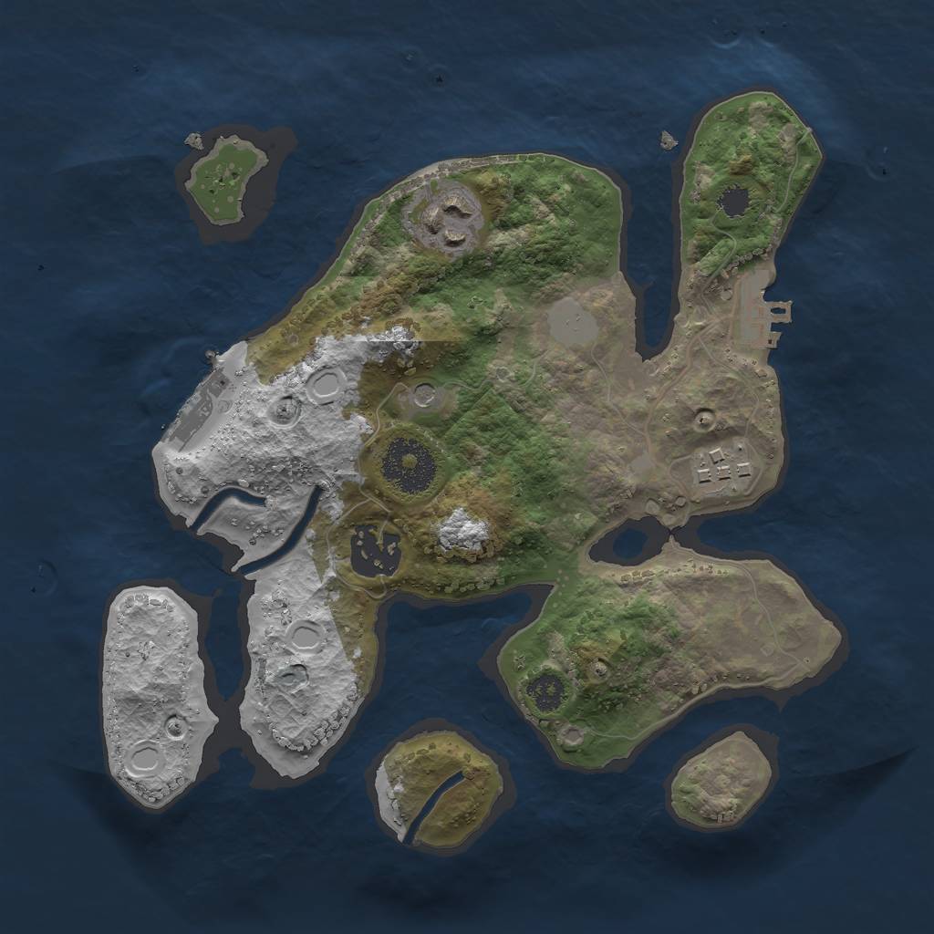 Rust Map: Procedural Map, Size: 2600, Seed: 6764, 11 Monuments