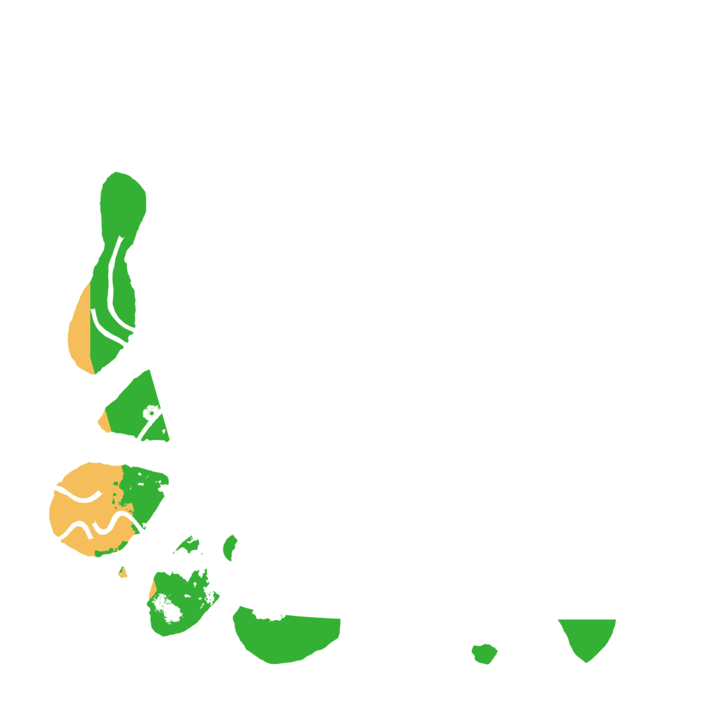 Biome Rust Map: Procedural Map, Size: 3500, Seed: 2555