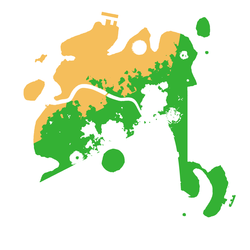 Biome Rust Map: Procedural Map, Size: 3000, Seed: 45345