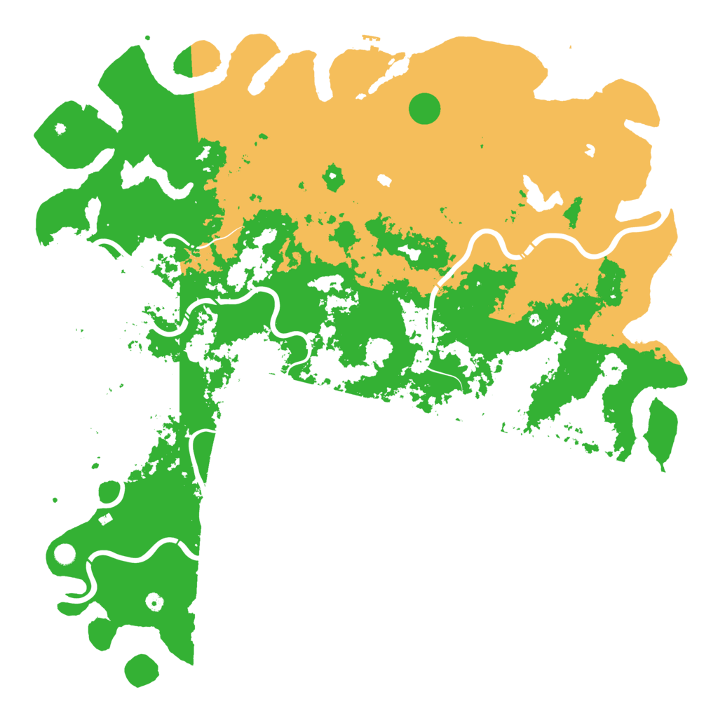 Biome Rust Map: Procedural Map, Size: 6000, Seed: 252739536