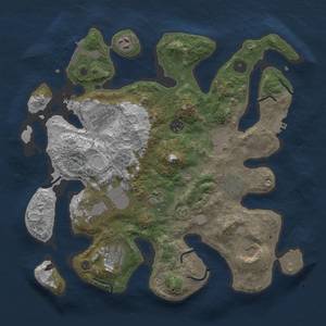 Thumbnail Rust Map: Procedural Map, Size: 3700, Seed: 1605283917, 18 Monuments