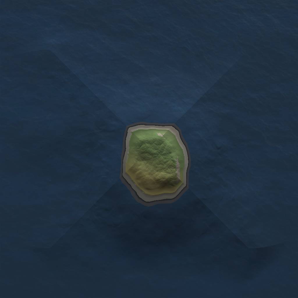 Rust Map: Barren, Size: 1000, Seed: 555, 2 Monuments