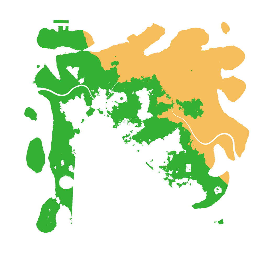 Biome Rust Map: Procedural Map, Size: 3550, Seed: 263382