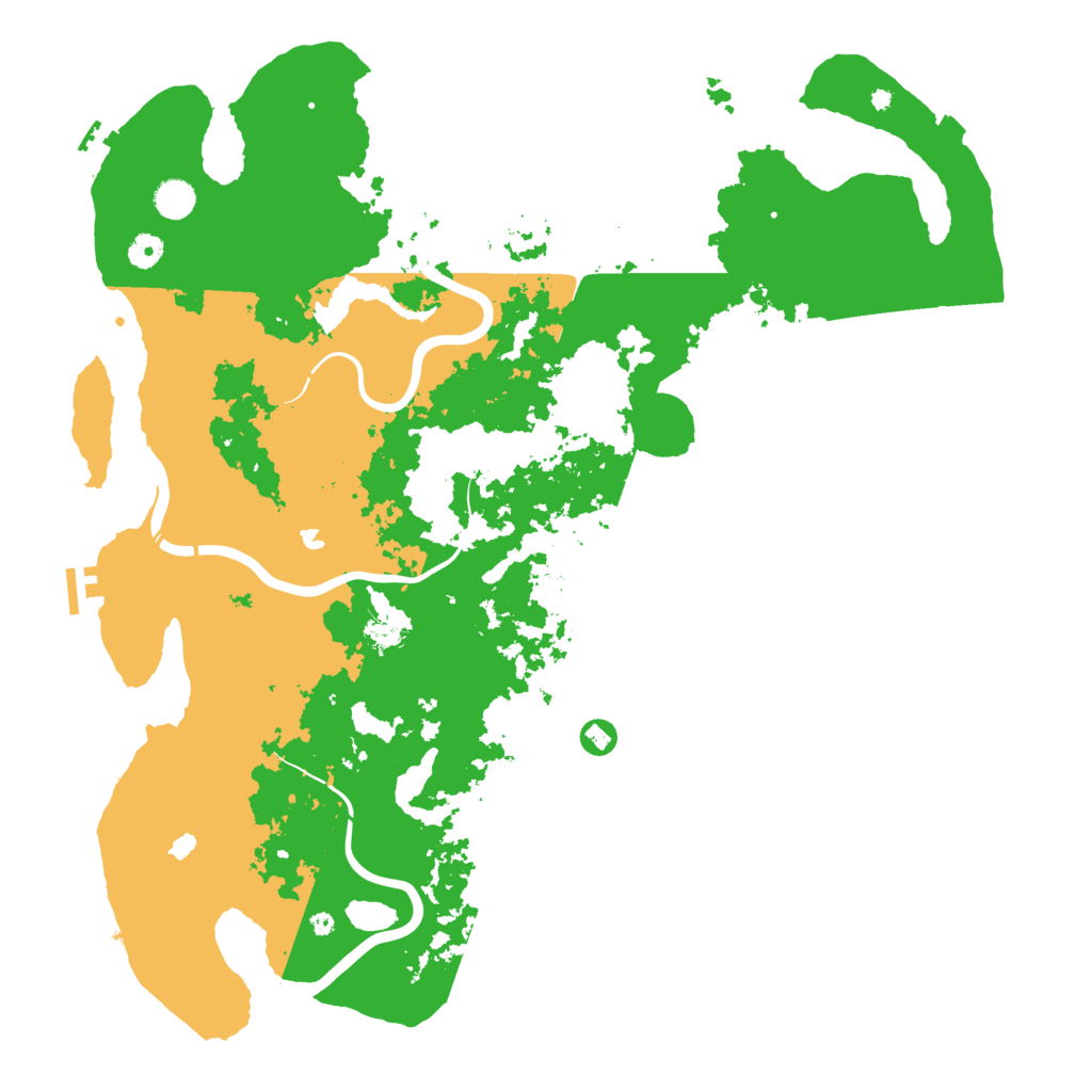 Biome Rust Map: Procedural Map, Size: 4750, Seed: 358816847
