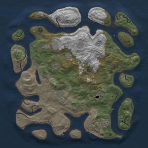 Thumbnail Rust Map: Procedural Map, Size: 4500, Seed: 455, 18 Monuments