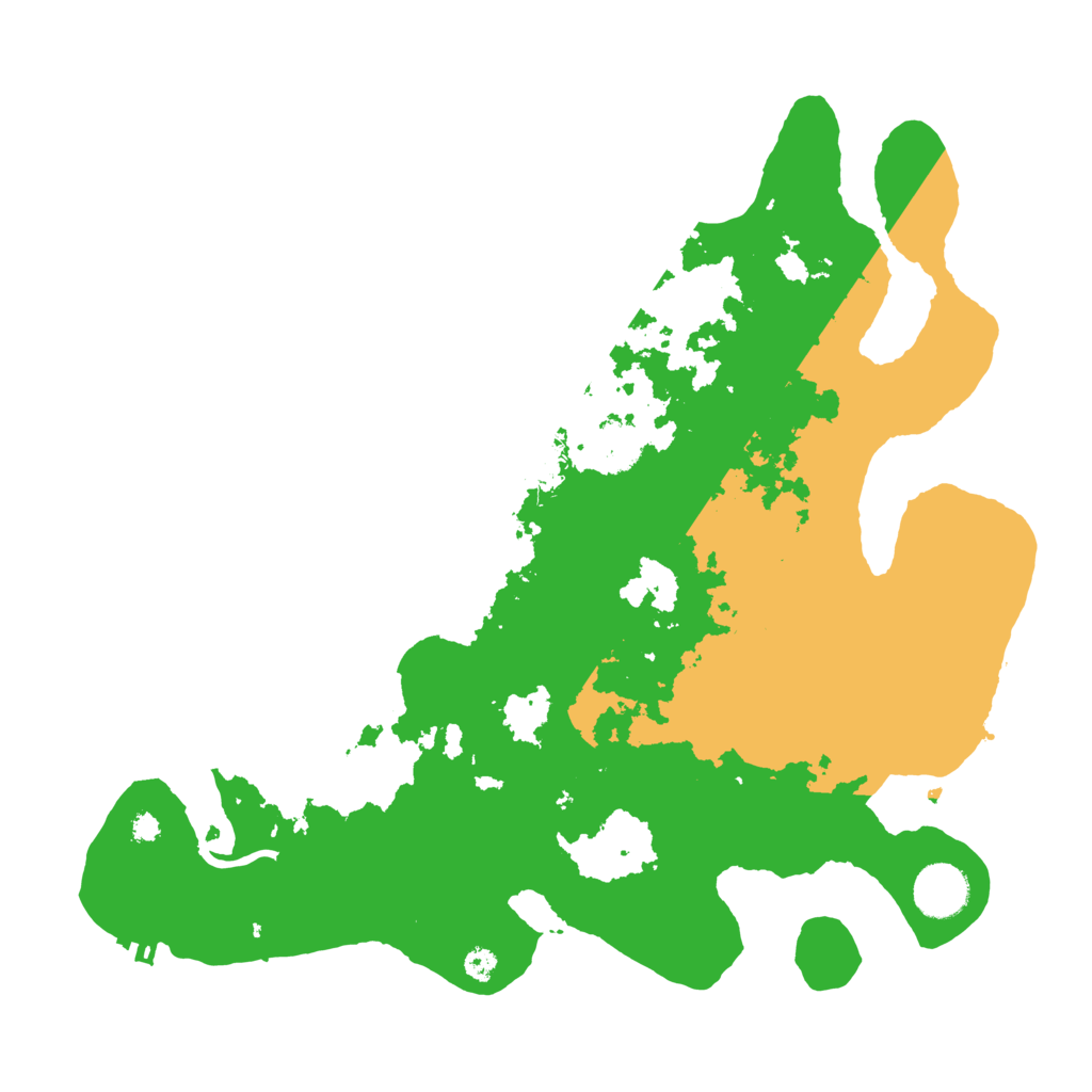 Biome Rust Map: Procedural Map, Size: 3500, Seed: 6118