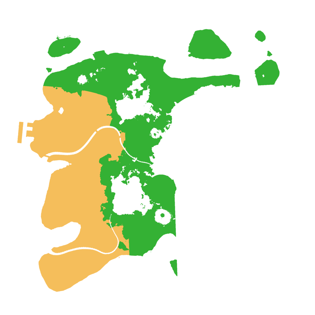 Biome Rust Map: Procedural Map, Size: 3000, Seed: 51099068