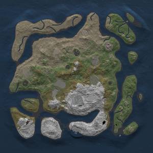 Thumbnail Rust Map: Procedural Map, Size: 4000, Seed: 3452, 15 Monuments