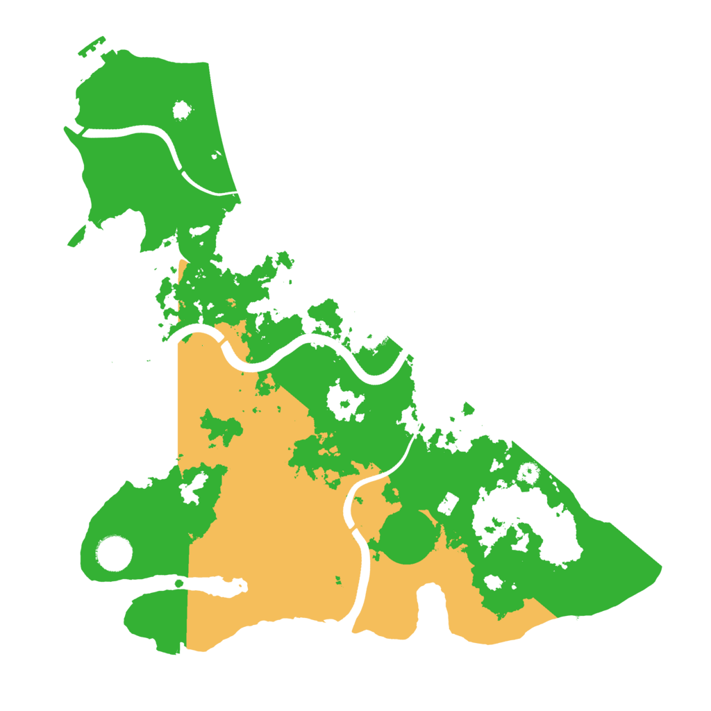 Biome Rust Map: Procedural Map, Size: 3500, Seed: 143548230