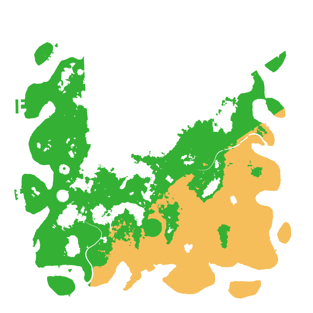 Biome Rust Map: Procedural Map, Size: 4500, Seed: 461
