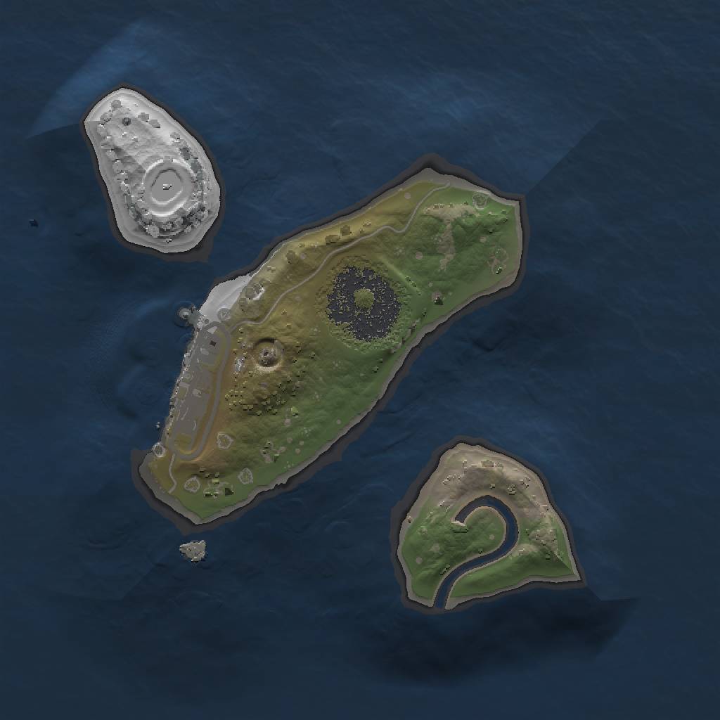 Rust Map: Procedural Map, Size: 1500, Seed: 1721505354, 5 Monuments