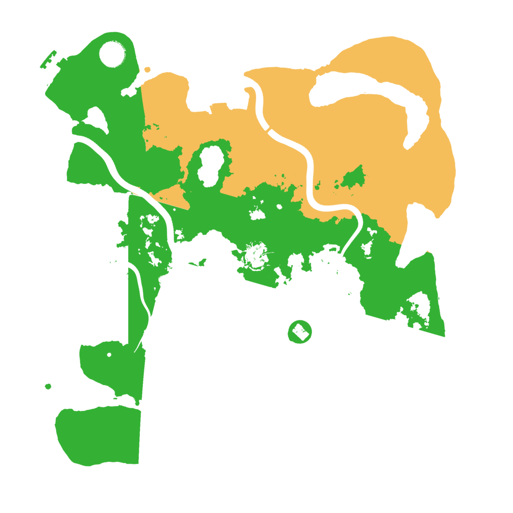 Biome Rust Map: Procedural Map, Size: 3500, Seed: 382518603