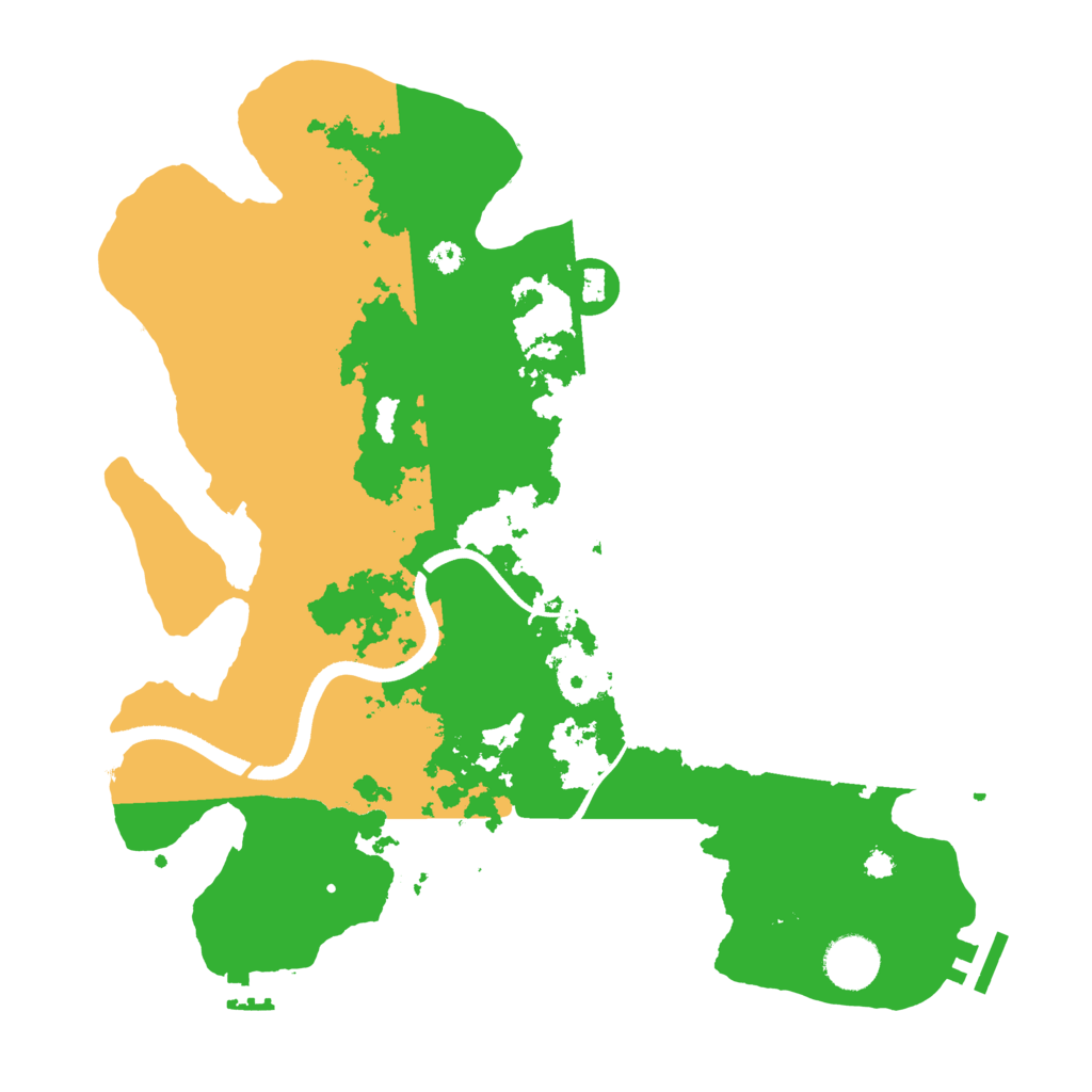Biome Rust Map: Procedural Map, Size: 3500, Seed: 16844