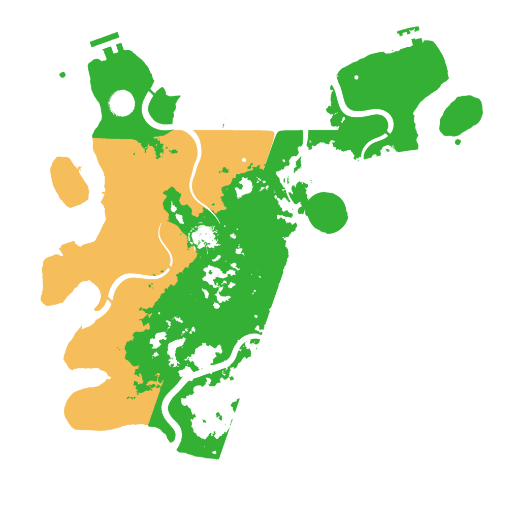 Biome Rust Map: Procedural Map, Size: 3550, Seed: 595330
