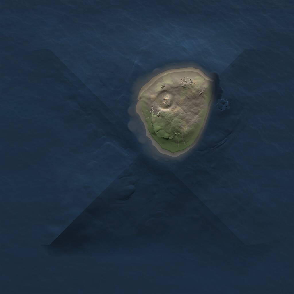 Rust Map: Procedural Map, Size: 1000, Seed: 33, 1 Monuments