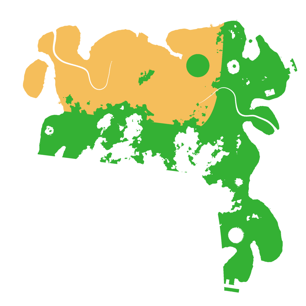 Biome Rust Map: Procedural Map, Size: 3500, Seed: 490911822