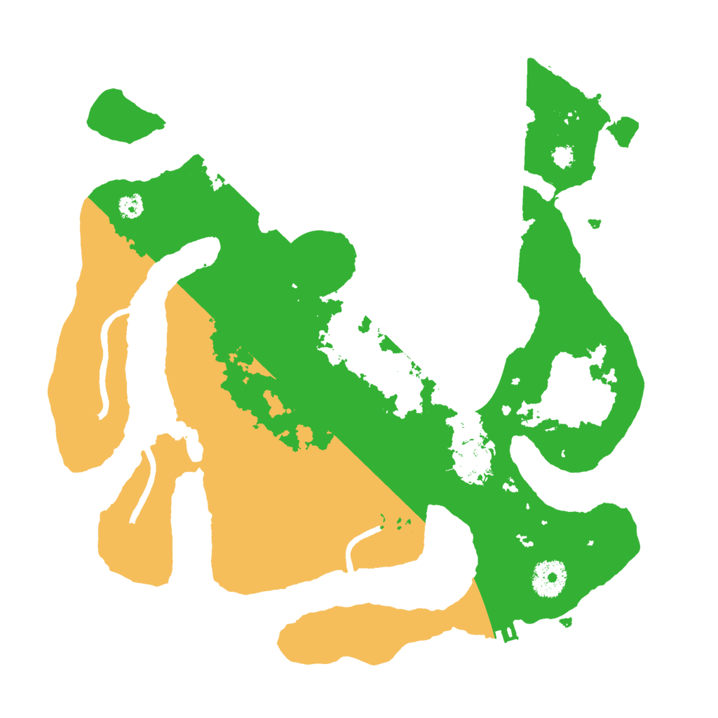 Biome Rust Map: Procedural Map, Size: 3000, Seed: 168403