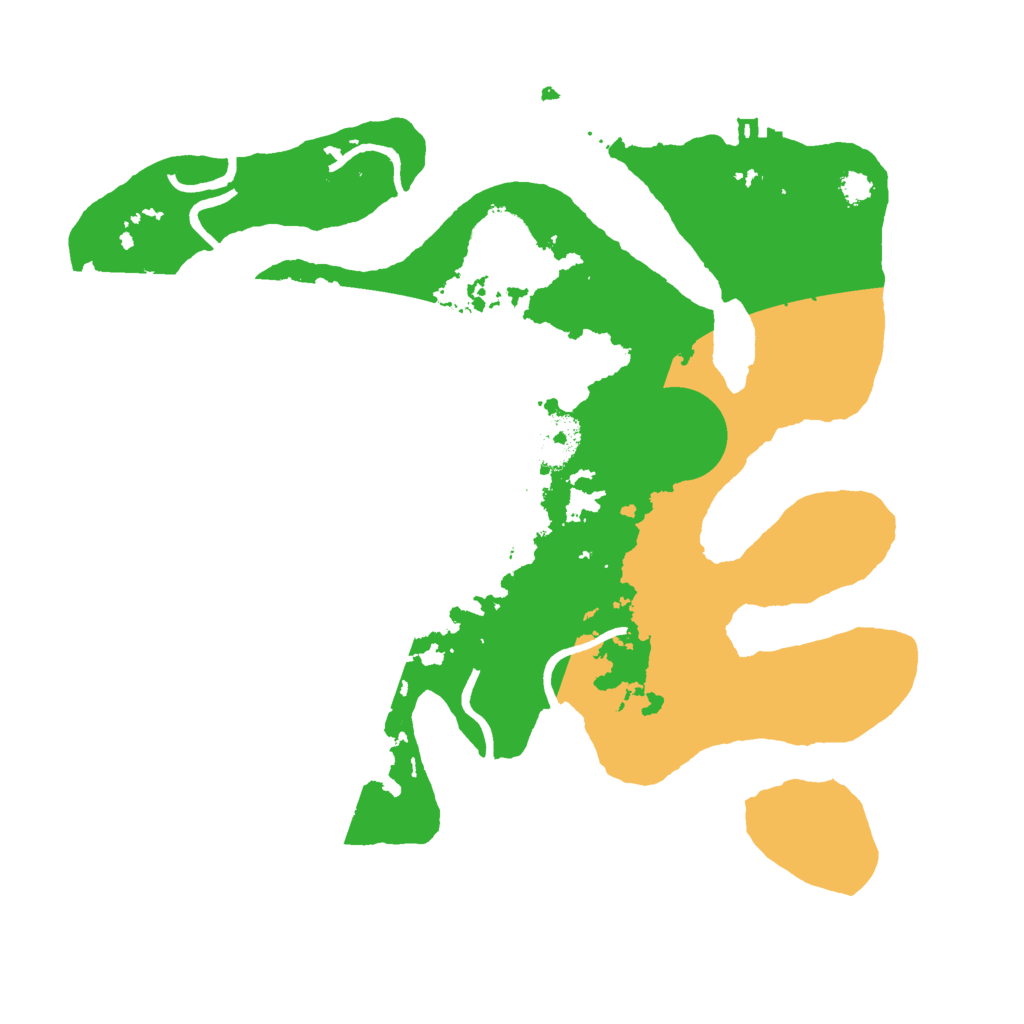 Biome Rust Map: Procedural Map, Size: 3000, Seed: 527229