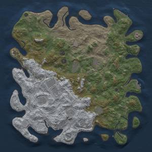 Thumbnail Rust Map: Procedural Map, Size: 4500, Seed: 1433103221, 17 Monuments