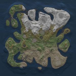 Thumbnail Rust Map: Procedural Map, Size: 3850, Seed: 775102741, 18 Monuments