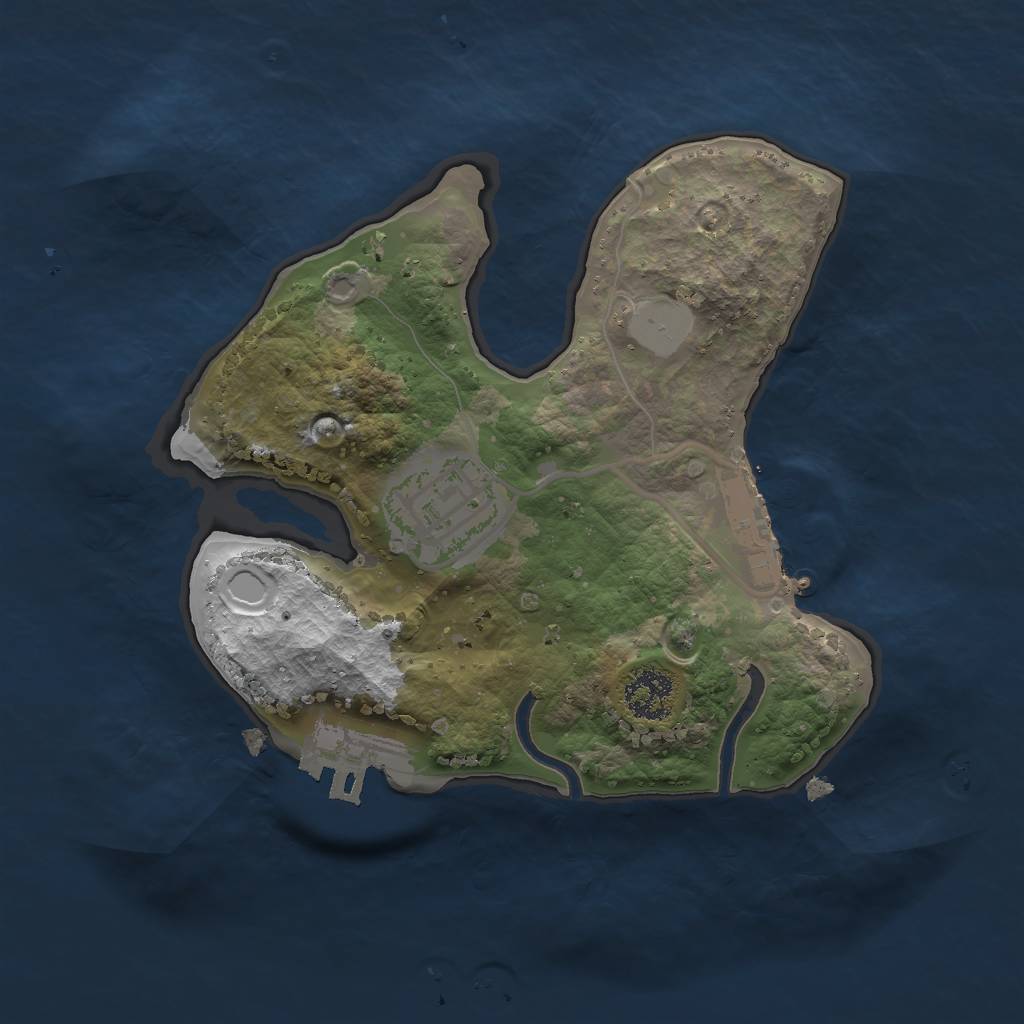 Rust Map: Procedural Map, Size: 2000, Seed: 1695188240, 8 Monuments
