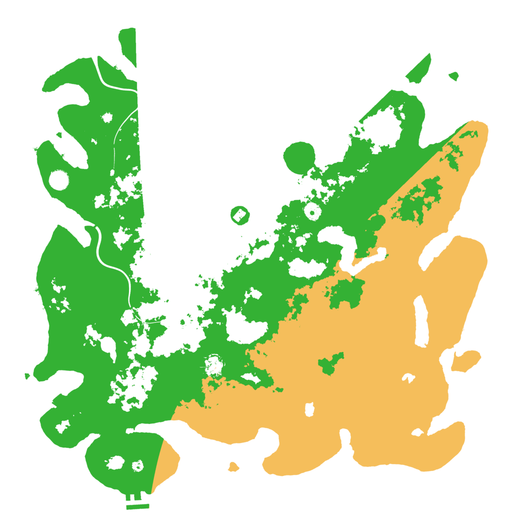 Biome Rust Map: Procedural Map, Size: 4500, Seed: 43544