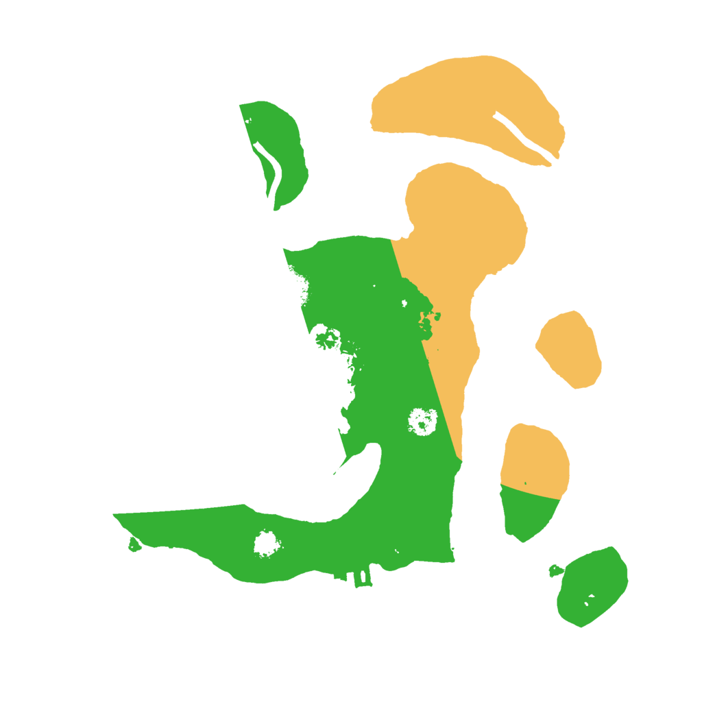 Biome Rust Map: Procedural Map, Size: 2500, Seed: 11221