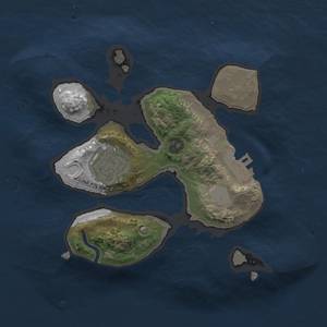 Thumbnail Rust Map: Procedural Map, Size: 2000, Seed: 12345678, 7 Monuments
