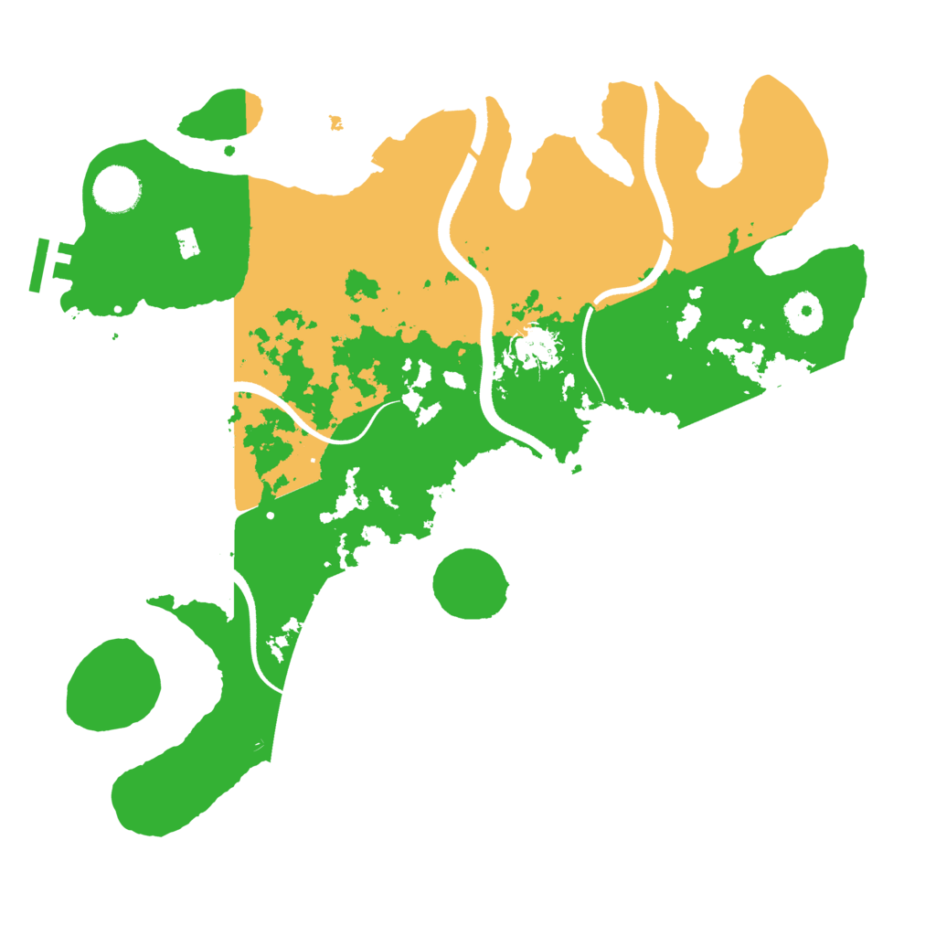 Biome Rust Map: Procedural Map, Size: 3500, Seed: 614117798