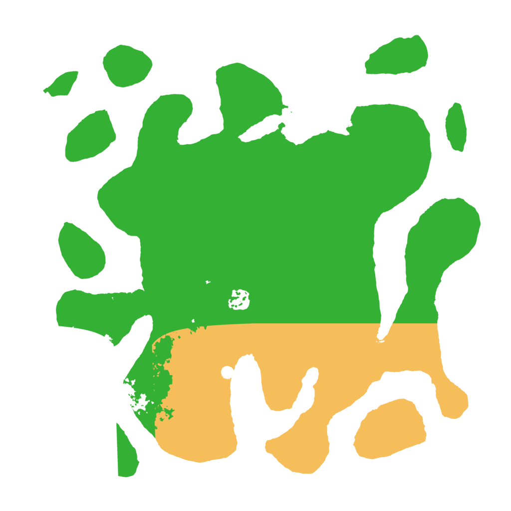 Biome Rust Map: Barren, Size: 3500, Seed: 21267