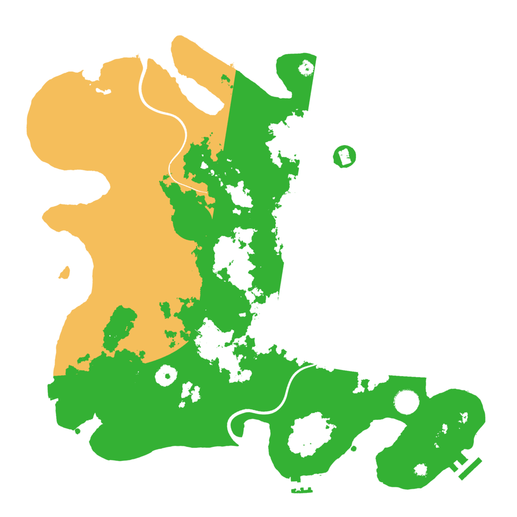 Biome Rust Map: Procedural Map, Size: 3700, Seed: 981119523