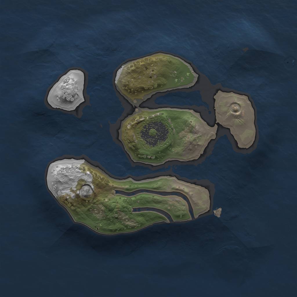 Rust Map: Procedural Map, Size: 1709, Seed: 13832, 5 Monuments