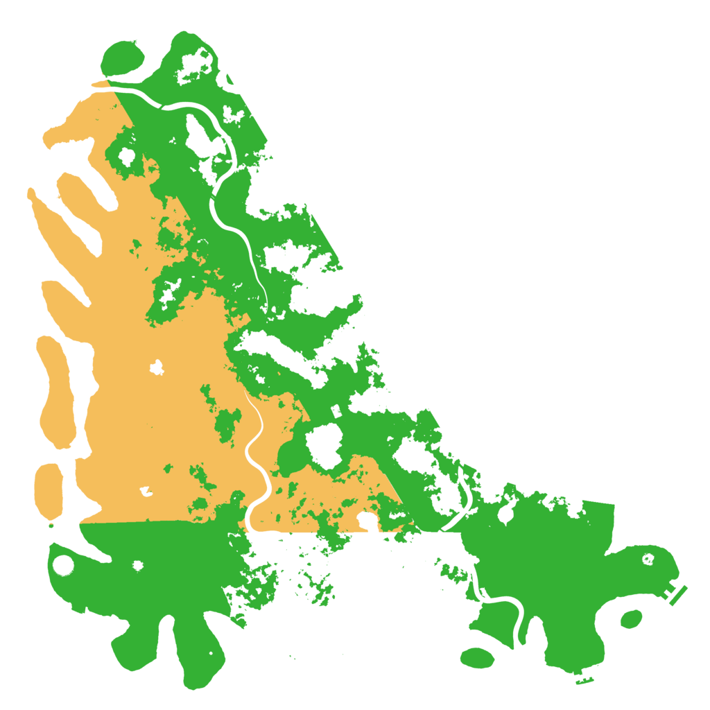 Biome Rust Map: Procedural Map, Size: 6000, Seed: 777777778