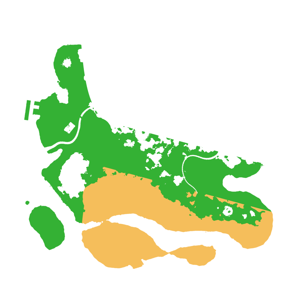 Biome Rust Map: Procedural Map, Size: 3000, Seed: 529025