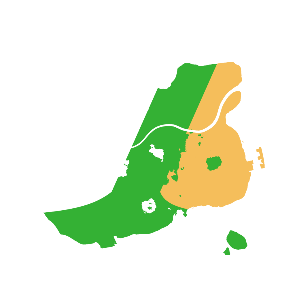 Biome Rust Map: Procedural Map, Size: 2100, Seed: 13832