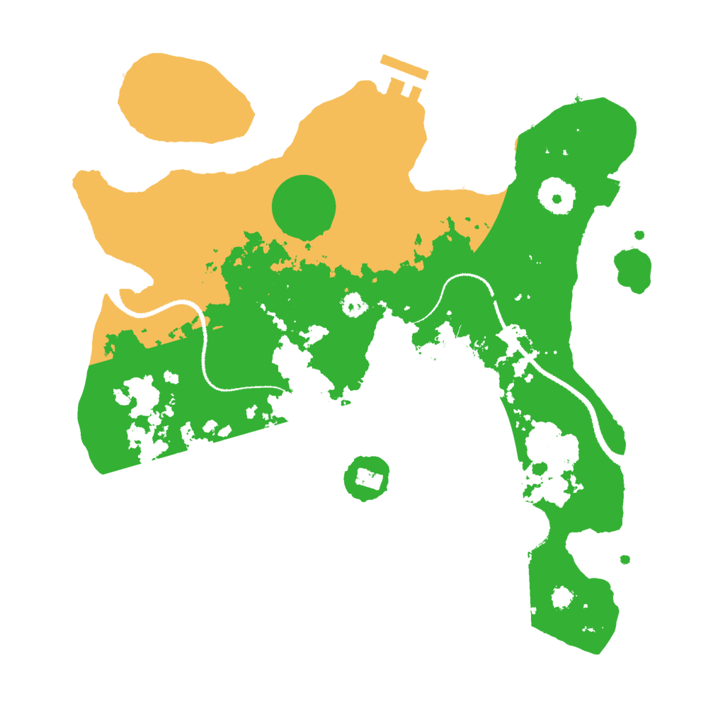 Biome Rust Map: Procedural Map, Size: 3000, Seed: 766918