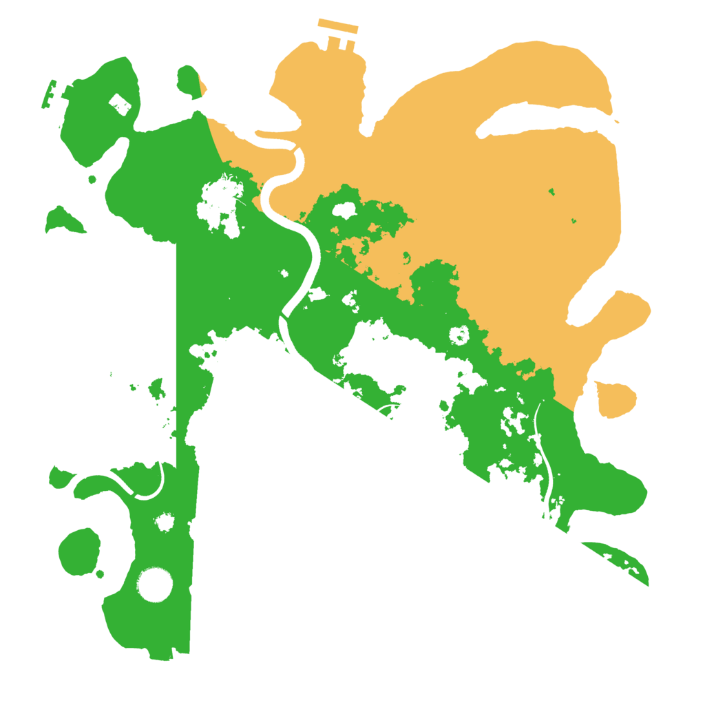 Biome Rust Map: Procedural Map, Size: 3550, Seed: 772168