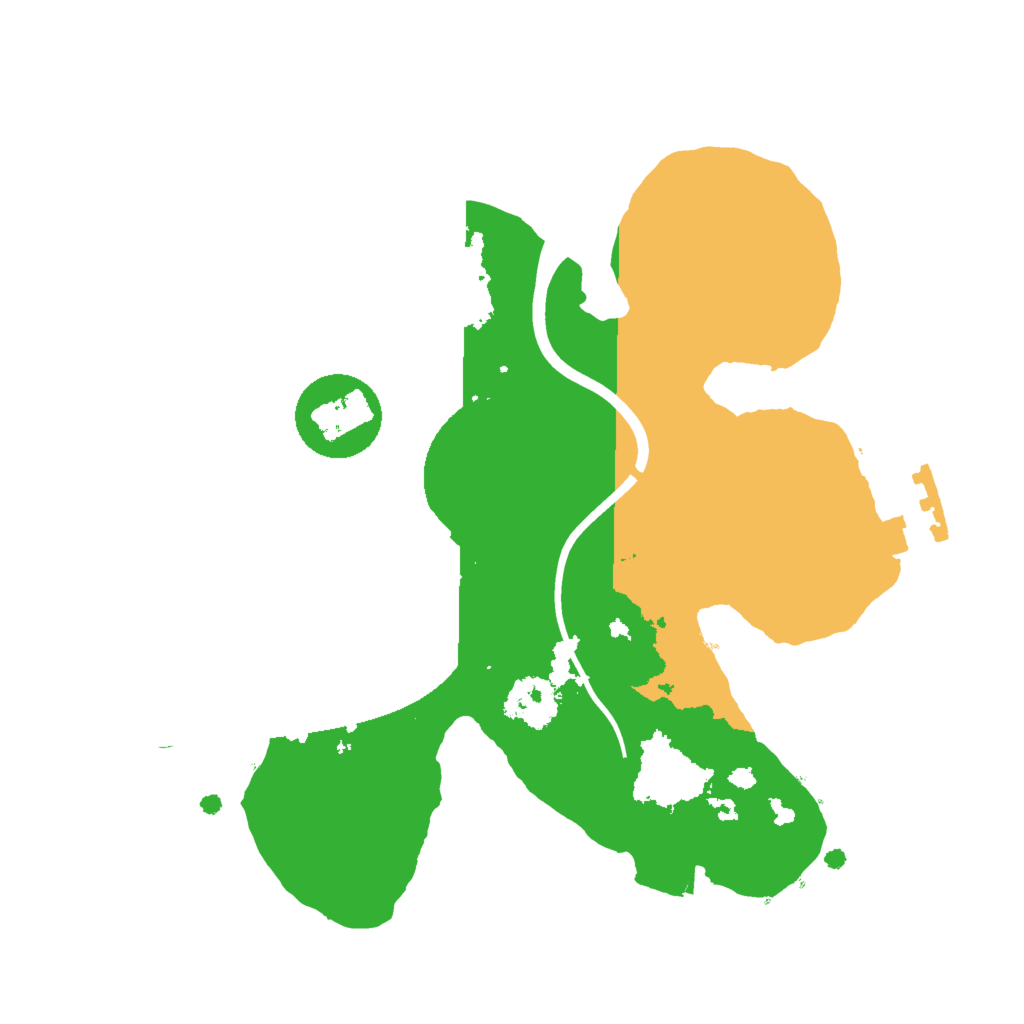 Biome Rust Map: Procedural Map, Size: 2000, Seed: 63007611