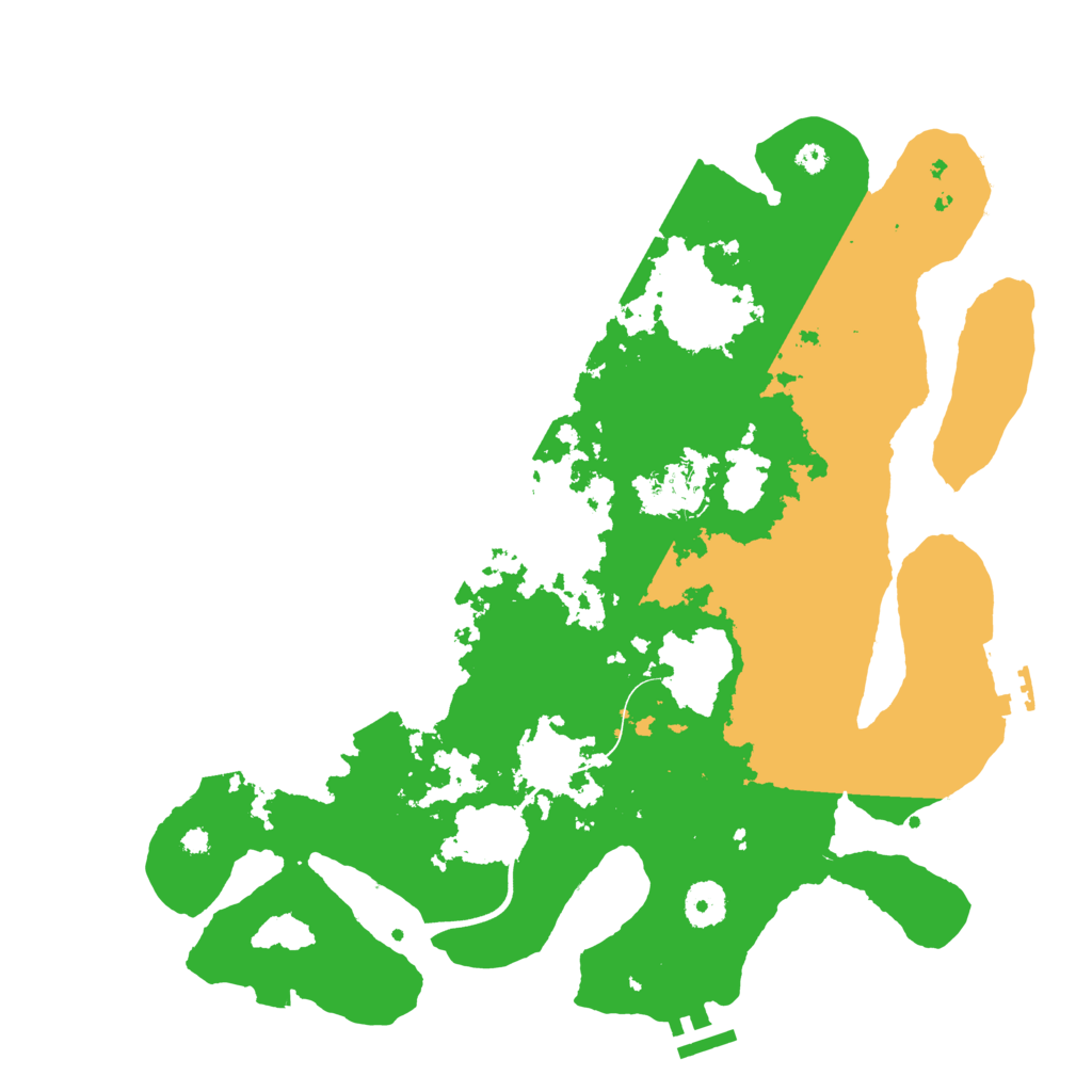 Biome Rust Map: Procedural Map, Size: 3700, Seed: 2004830132