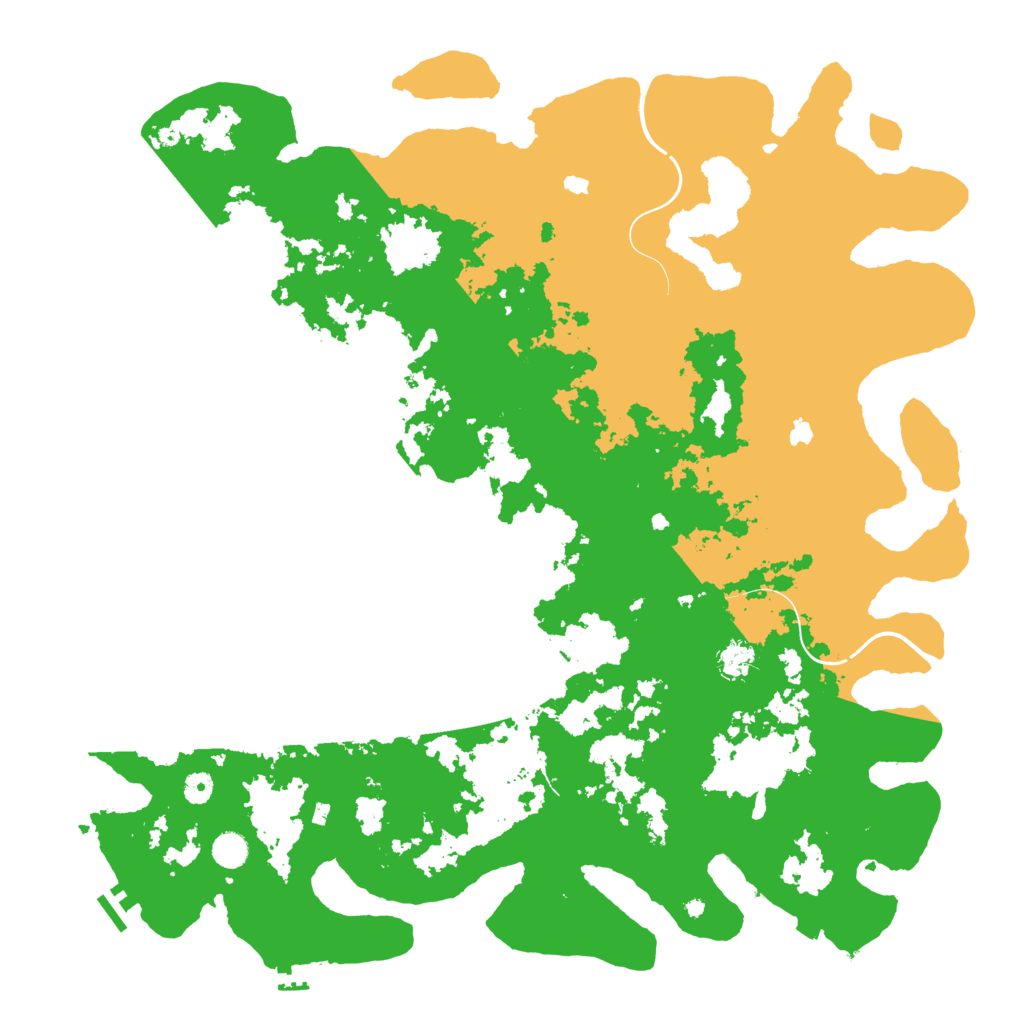 Biome Rust Map: Procedural Map, Size: 5000, Seed: 572349258