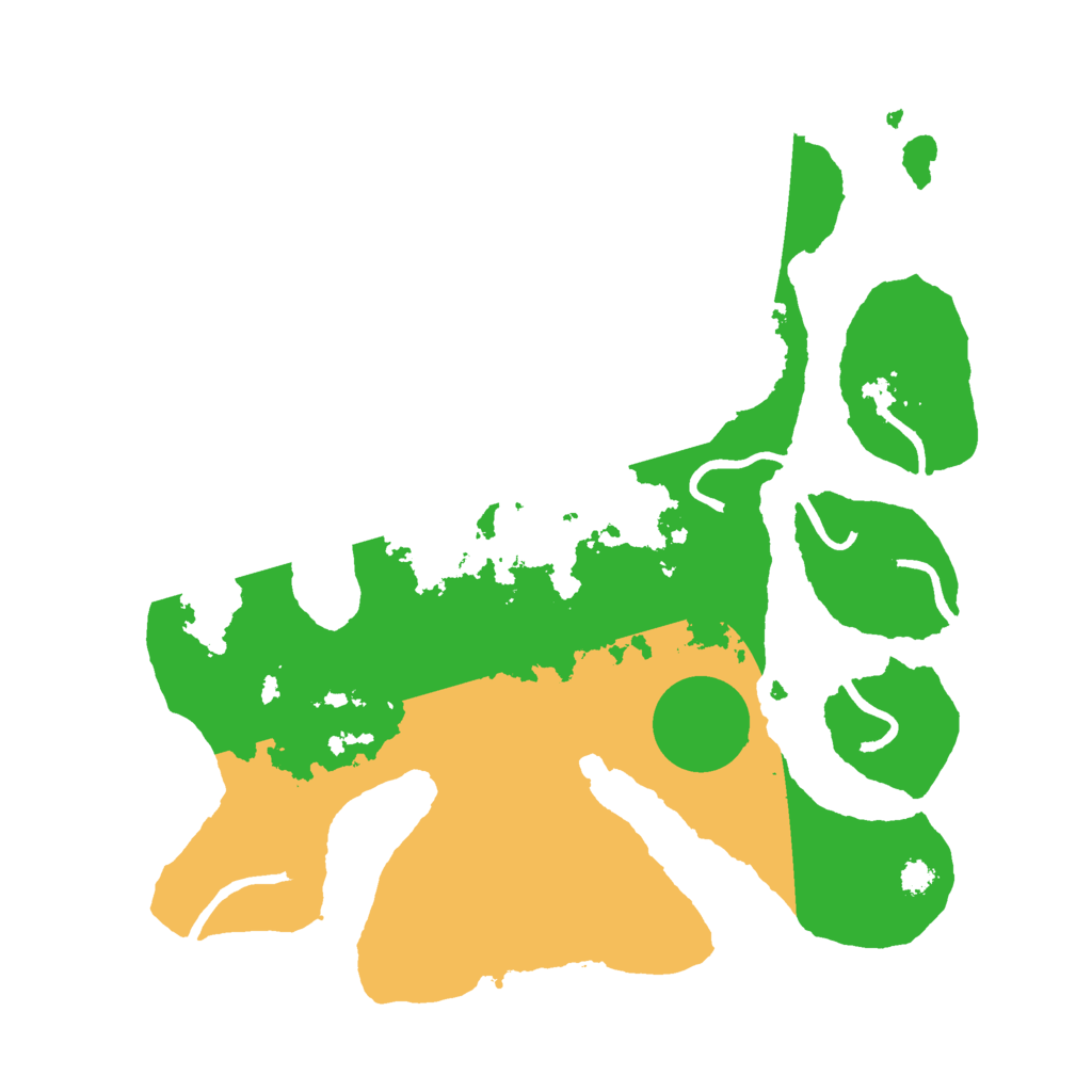 Biome Rust Map: Procedural Map, Size: 3000, Seed: 11934229